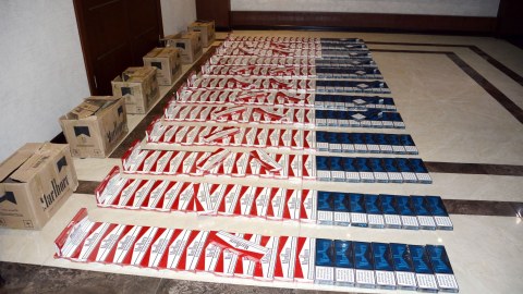  Aksiz markasız 60 min siqaret ələ keçirildi 