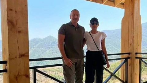 Prezident və xanımı Xocavənddə - FOTO