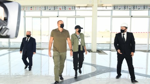 Mehriban Əliyeva Füzuli aeroportundan paylaşım etdi  