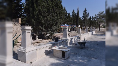Sumqayıt Şəhidlər Xiyabanı təmir olunur - FOTO