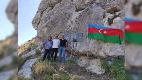 Milli Qəhrəmanın şəhid olduğu yerə xatirə lövhəsi vuruldu - FOTO