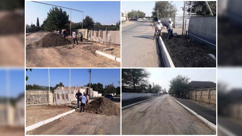 Goranboyda abadlıq, quruculuq işləri davam etdirilir