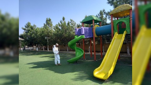 Hacıqabulda dezinfeksiya işləri - FOTOLAR