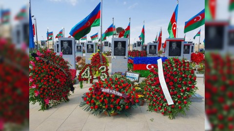 Şəhid polkovnikin doğum günü qeyd olunub - FOTOLAR