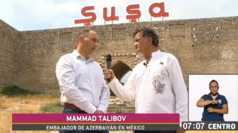 Meksika telekanalı Şuşadan reportaj hazırladı