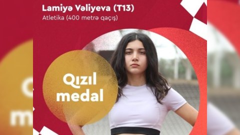 Lamiyə Vəliyeva Paralimpiya çempionu oldu