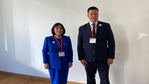 Sahibə Qafarova estoniyalı həmkarı ilə görüşdü