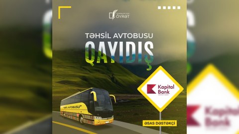 Kapital Bank-ın dəstəyi ilə ənənəvi “Təhsil avtobusu” layihəsi keçirilir