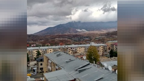 Xankəndidə partlayış səsləri eşidilir - FOTO