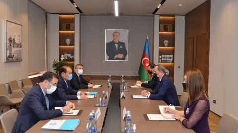 Ceyhun Bayramov Türk Şurasının Baş katibi ilə görüşdü