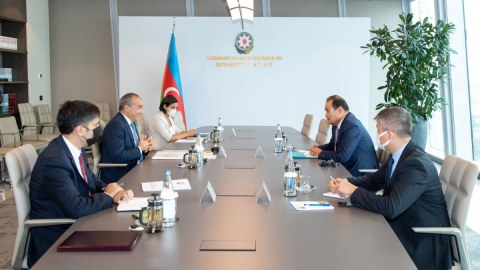 Mikayıl Cabbarov Türk Şurasının Baş katibi ilə görüşdü