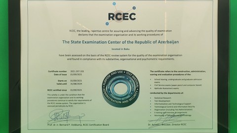 DİM Niderlanddan keyfiyyət nişanı aldı