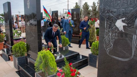 Şəhidin doğum günü qeyd olundu - FOTOLAR