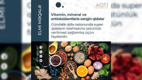 Vitamin və minerallarla zəngin qidalar  