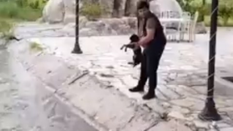 İti kanala atan şəxslə bağlı araşdırma başladı