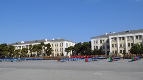 Hərbi Məktəbdə andiçmə mərasimi keçirildi - FOTOLAR