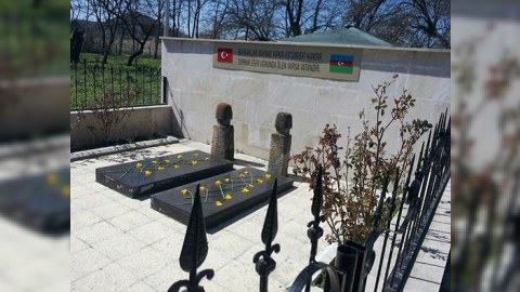 Ağçay sahilində qoşa Şəhid Türk MƏZARI  
