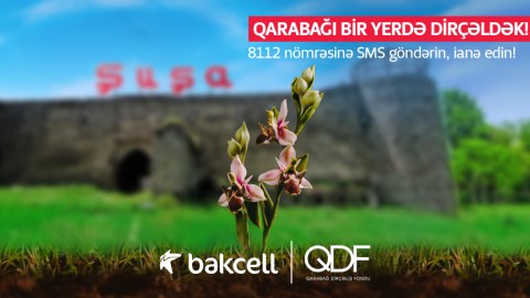 Bakcell abunəçiləri üçün Qarabağ Dirçəliş Fonduna SMS-lə ianə etmək imkanı