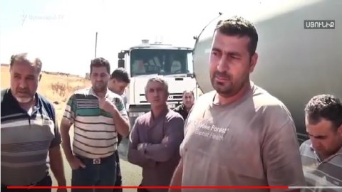 Ermənistana yanacaq daşıyan TIR sürücüləri azərbaycanca danışır – VİDEO