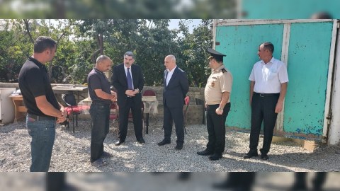 Rüstəm Xəlilov şəhid ailələrini ziyarət edib - FOTO