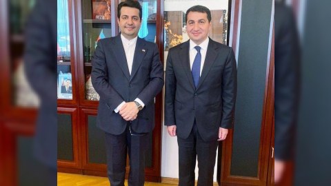 Prezidentin köməkçisi yenidən İran səfiri ilə görüşdü