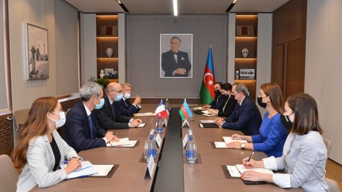 Ceyhun Bayramov Fransa nümayəndə heyətinə etirazını bildirdi