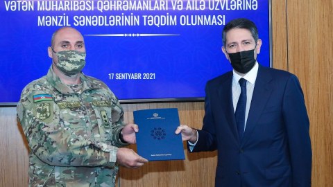 Vətən Müharibəsi Qəhrəmanlarına mənzil verildi - FOTOLAR