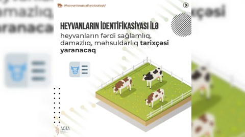 Heyvandarlıq məhsulları “fermadan süfrəyədək” izlənəcək