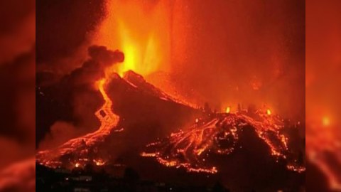 İspaniyaya 400 milyon dollar ziyan vuran vulkanın lavaları sürətlə irəliləyir