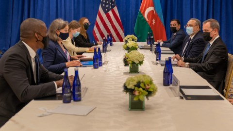 Ceyhun Bayramov ABŞ Dövlət Katibinin müavini ilə görüşdü - FOTO