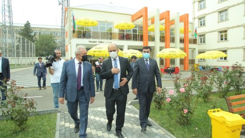 Təhsil naziri GDU-nun yataqxanasının açılışında - FOTOLAR