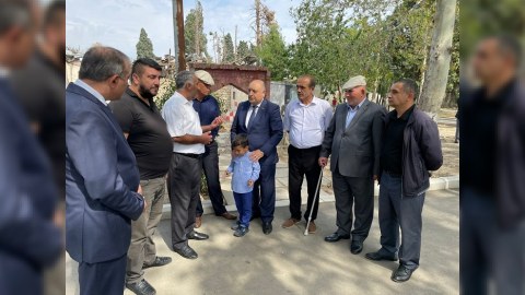 Musa Quliyev seçicilərlə görüş keçirib - FOTOLAR
