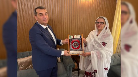 Səfirimiz Pakistanın müdafiə istehsalı naziri ilə görüşüb - FOTO