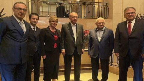 Nizami Gəncəvi Mərkəzinin üzvləri Ərdoğanla görüşdülər