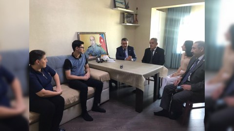 Nərimanovda şəhid ailələri ziyarət edilib