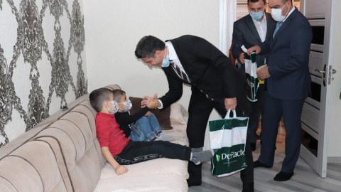 İcra başçısı qazini evində ziyarət edib - FOTO