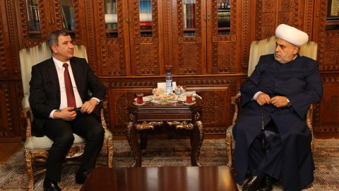Şeyx İraqın neft naziri ilə görüşüb - FOTO