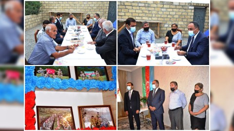 İcra başçısı və deputat Şəhidin ailəsini ziyarət ediblər