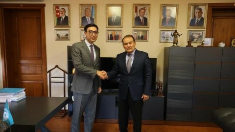 Nazir Türk Şurasının baş katibi ilə görüşdü - FOTO