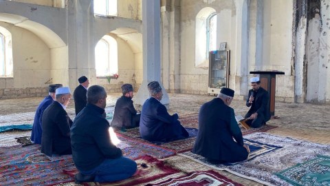 Ağdam Cümə məscidində şəhidlərin ruhuna dualar oxunub