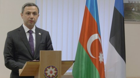 Estoniyada şəhidlərimizin xatirəsi anılıb - VİDEO