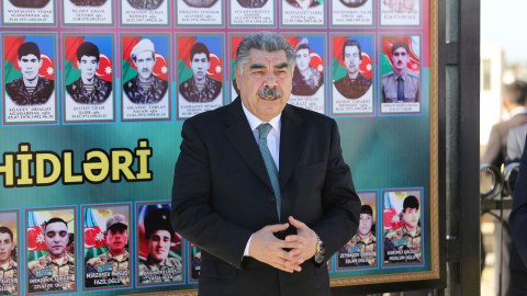 Şəhidlərimiz Hacıqabulda da anılıb - FOTOLAR