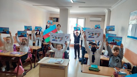 İstanbuldakı Azərbaycan məktəbində şəhidlərimiz yad edlib  