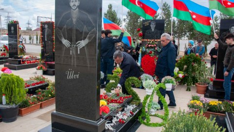Nərimanovda Şəhidin anım günü keçirilib - FOTO