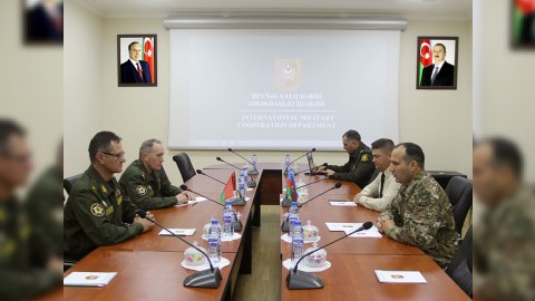 Azərbaycan və Belarus Müdafiə nazirliklərinin nümayəndələri görüşdü  