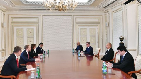 İlham Əliyev Çexiyanın xarici işlər nazirini qəbul edib