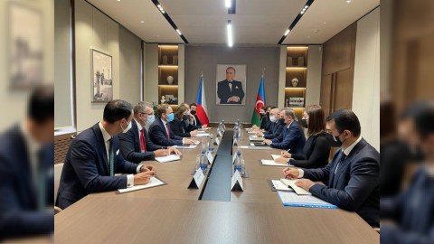 Azerbaycan və Çexiya XİN rəhbərlərinin görüşü başlayıb