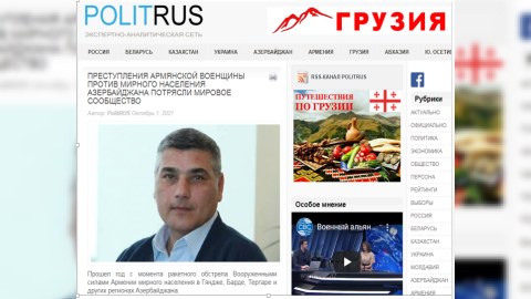 Azərbaycanlı jurnalist Rusiya mediasında erməni terrorundan yazdı