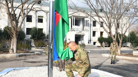 İlham Əliyev Talış və Suqovuşanda Azərbaycan bayrağını ucaltdı