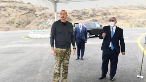 Prezident Talış-Tapqaraqoyunlu-Qaşaltı-Naftalan yolunun AÇILIŞINDA